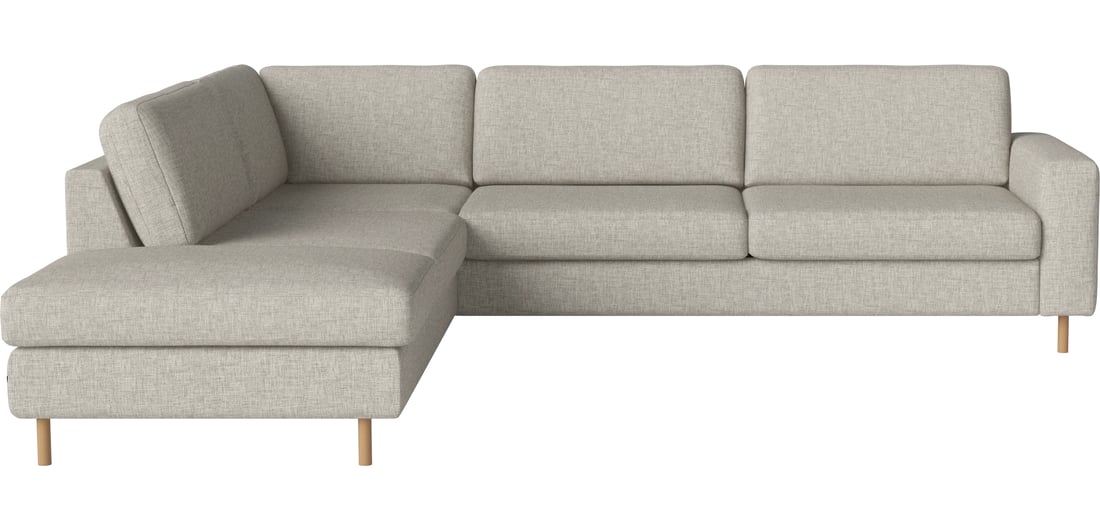 Bolia Canapea Modulară de Colț Scandinavia 5-Locuri cu Open-End Stânga Nantes - Țesătură Netedă, Nisip 281×92×78 cm 1