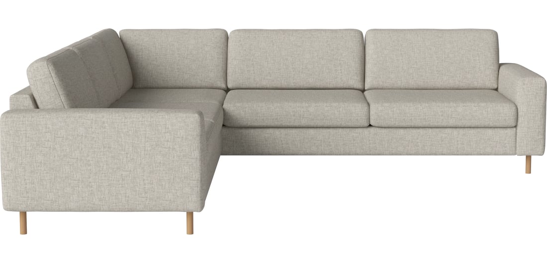 Bolia Canapea Modulară de Colț Scandinavia 5-Locuri (2 Colț 2½) Nantes - Țesătură Netedă, Nisip 248×92×78 cm 1