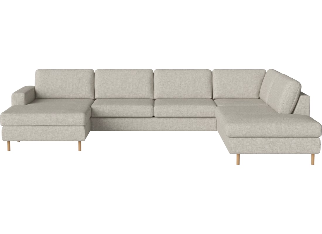 Bolia Canapea Modulară de Colț Scandinavia 5-Locuri cu Șezlong Stânga - Open-End Dreapta Nantes - Țesătură Netedă, Nisip 337×92×78 cm 2