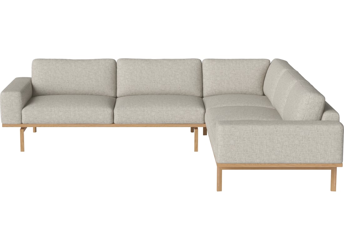 Bolia Canapea Colțar Elton 6 Locuri - Dreapta Nantes - Țesătură Fină, Nisip 258×100×77 cm 2