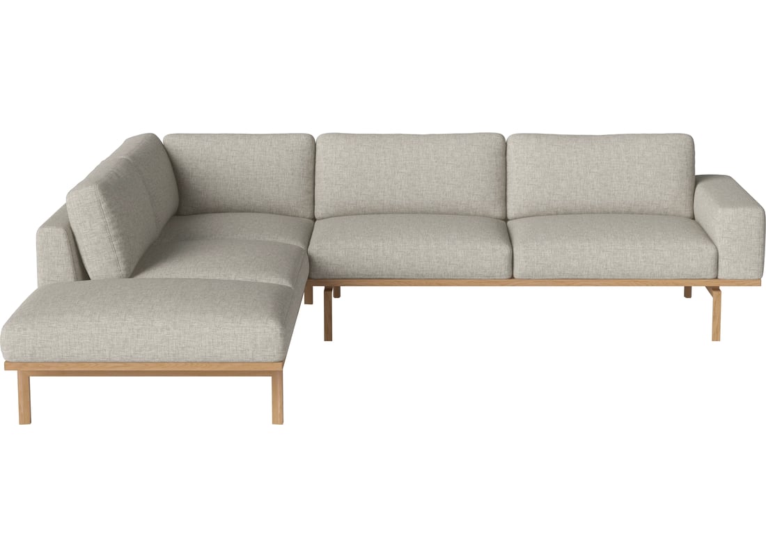 Bolia Canapea Colțar Elton 6 Locuri cu Open End - Stânga Nantes - Țesătură Fină, Nisip 300×100×77 cm 2