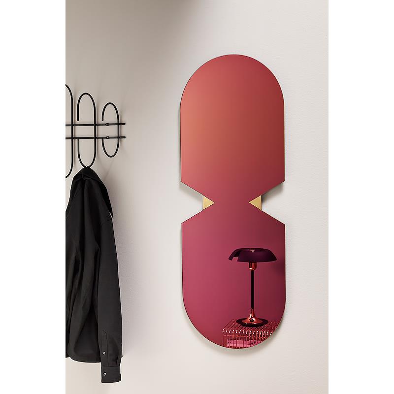 AYTM Oglindă VERTO | Sticlă și MDF | Rainbow / Black | Design Interactiv și Artă Murală | 120cm