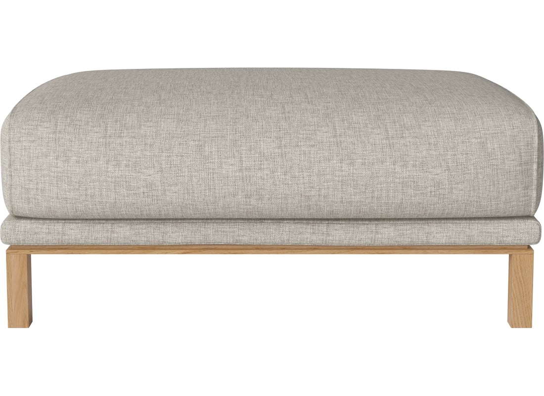 Bolia Puf Cosy Nantes - Țesătură Netedă, Nisip 106×65×44 cm 2