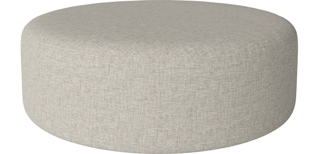 Bolia Puf Zyl Ø130 cm Nantes - Țesătură Netedă, Nisip H40 cm 1