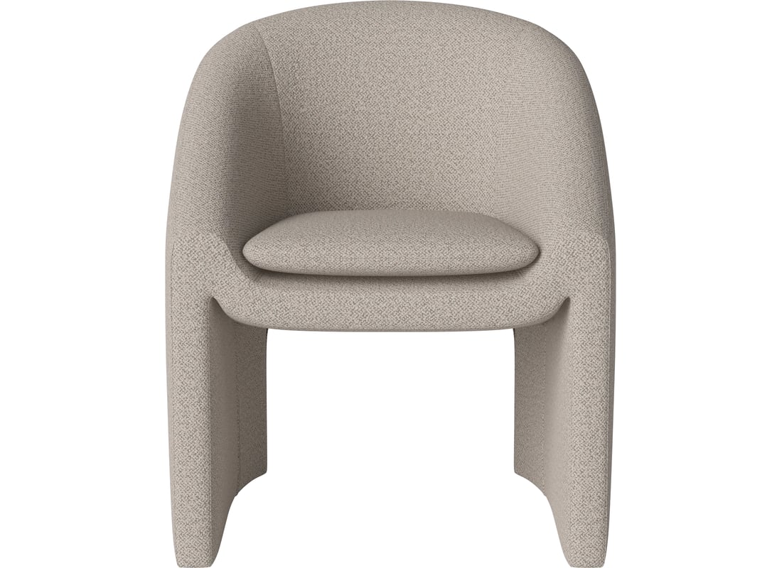 Bolia Scaun de Dining Mielo Adria - Bouclé și Textură, Sand 65×61×82 cm 2