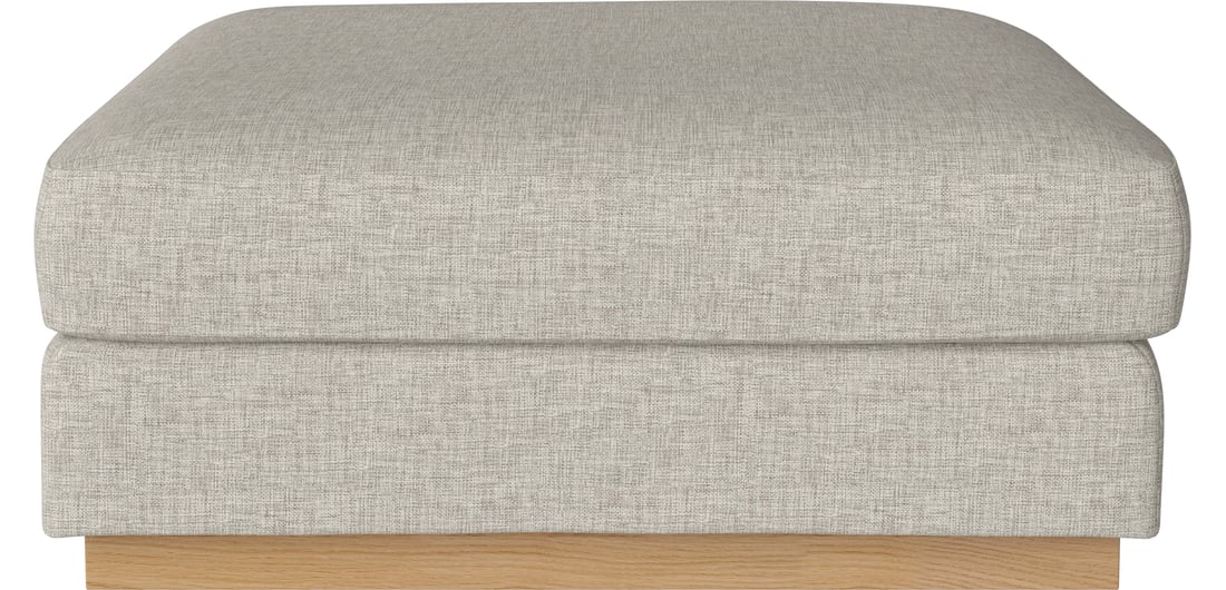 Bolia Puf Sepia 90 cm Nantes - Țesătură Netedă, Nisip 94×94×40 cm 1