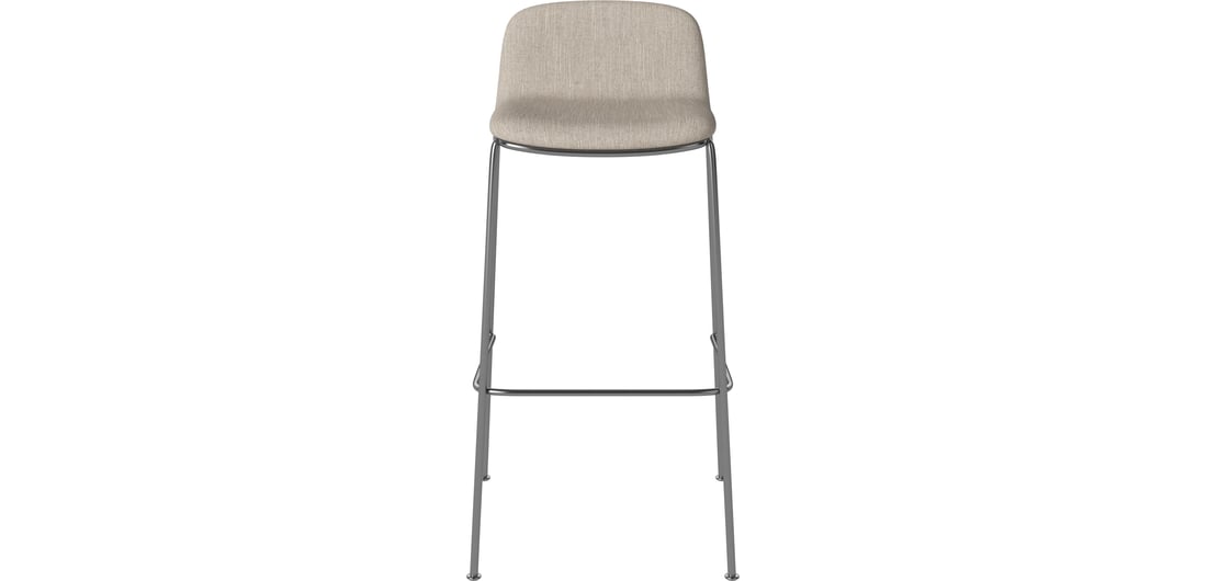 Bolia Scaun Bar Palm cu Șezut Tapițat, H76 cm Baize - Țesut Neted, Nisip 1