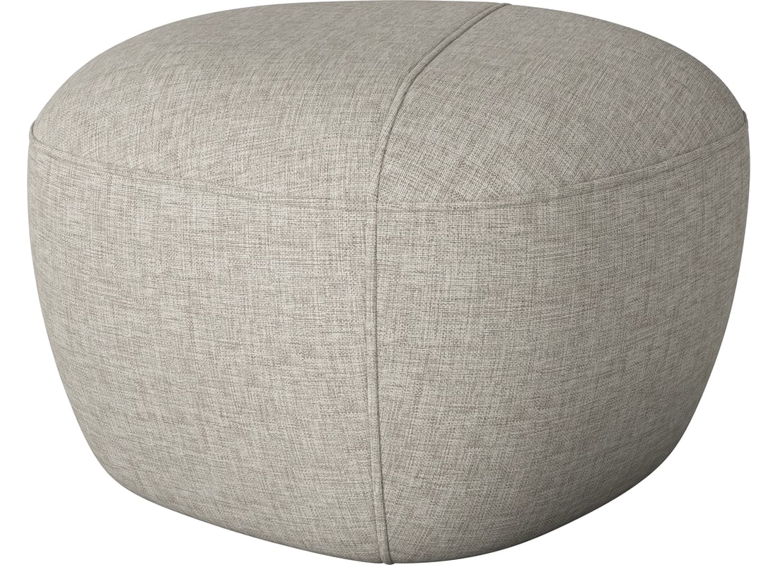 Bolia Puf Split Mic Textil Nantes - Împletitură Netedă, Nisip Lățime 60 cm Adâncime 60 cm Înălțime 40 cm 2