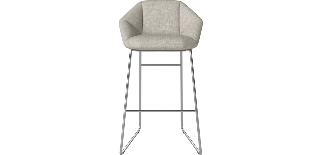 Bolia Scaun Bar Kimono H76 cm Nantes - Țesătură Netedă, Nisip 1