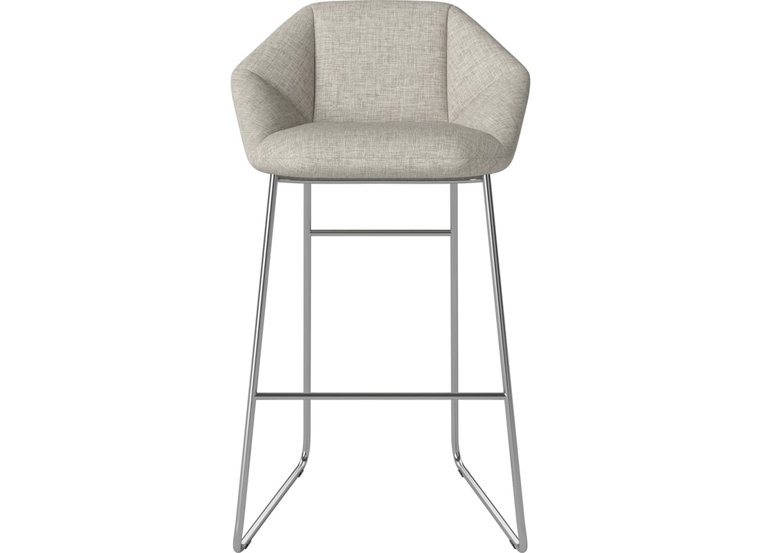 Bolia Scaun Bar Kimono H76 cm Nantes - Țesătură Netedă, Nisip 2