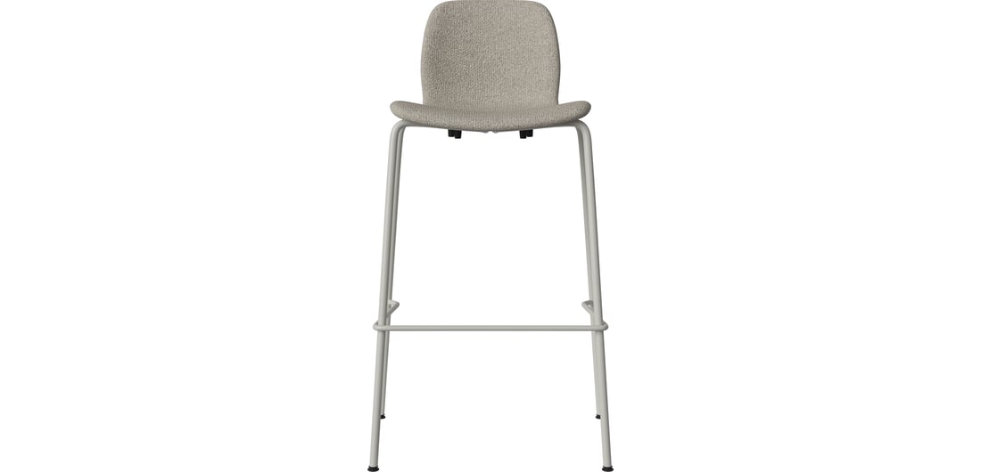 Bolia Scaun Înalt Seed H76 cm - Tapițat/Picioare Metalice Monza - Bouclé și Textură, Nisip 56,9×46×103 cm 1