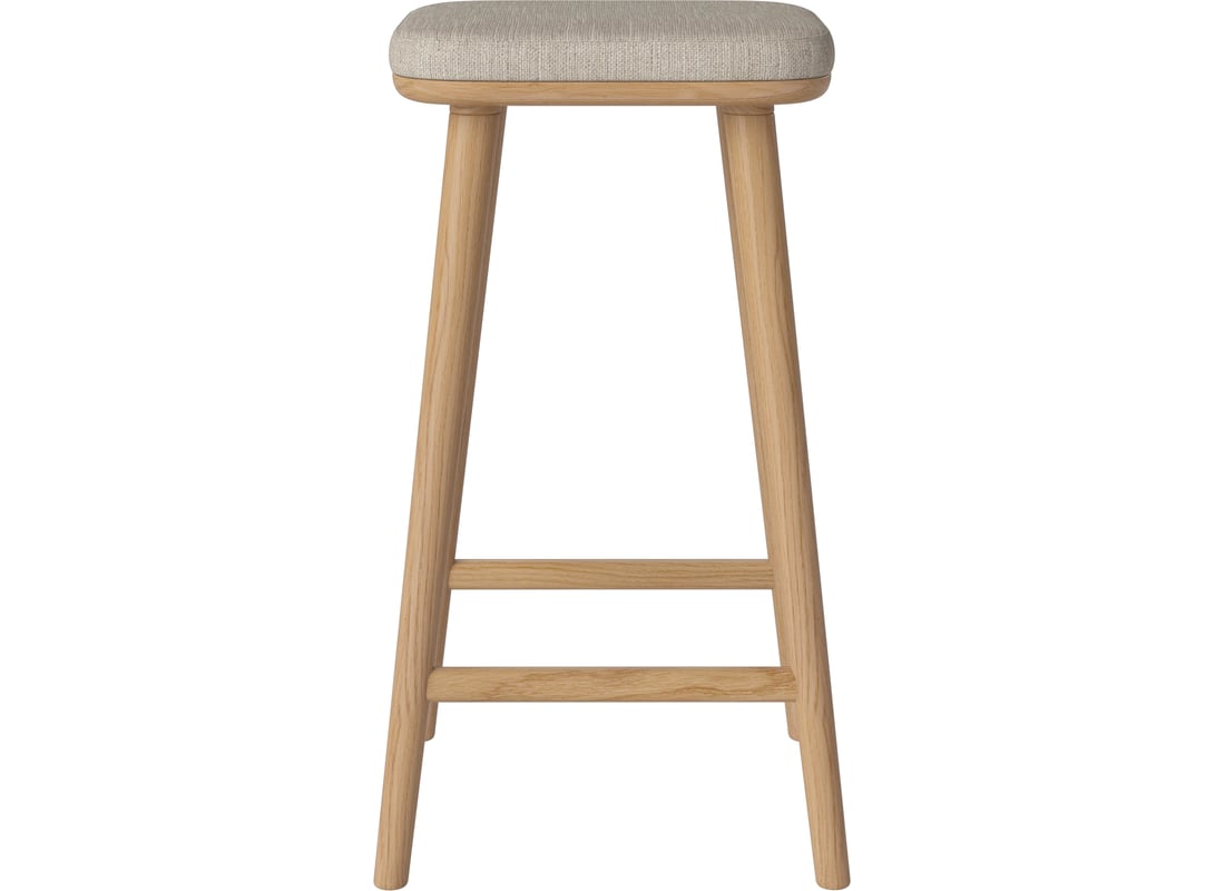 Bolia Scaun de Bar Flor H66 cm Baize - Ţesătură Netedă, Nisip 2