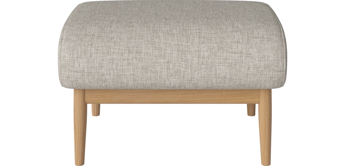 Bolia Taburet Visti din Țesătură Netedă Nantes, Nisip 1