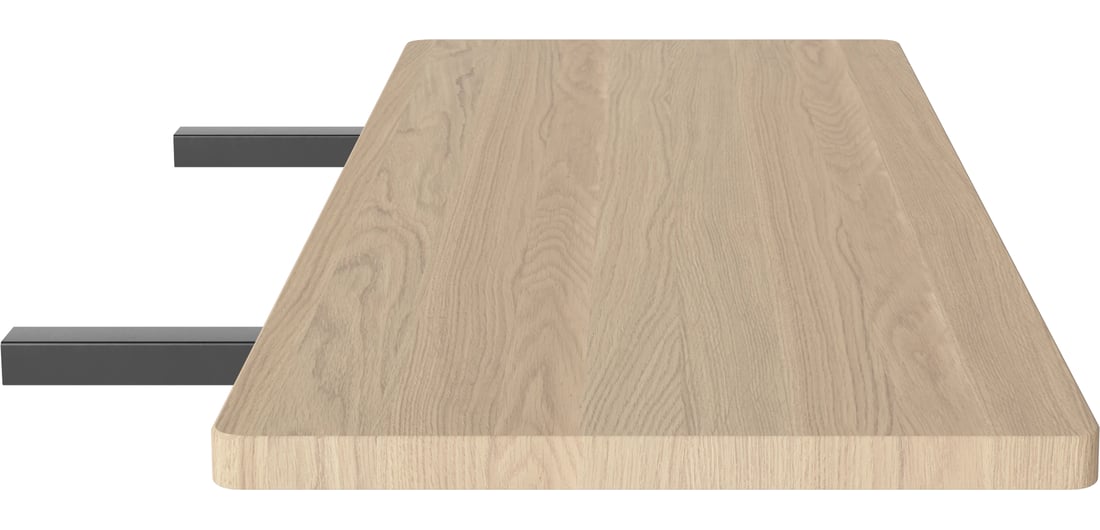 Bolia Panou Lateral Graceful 2 buc. - 30 mm Stejar Alb Uluit, Masiv 95×50×3 cm 1