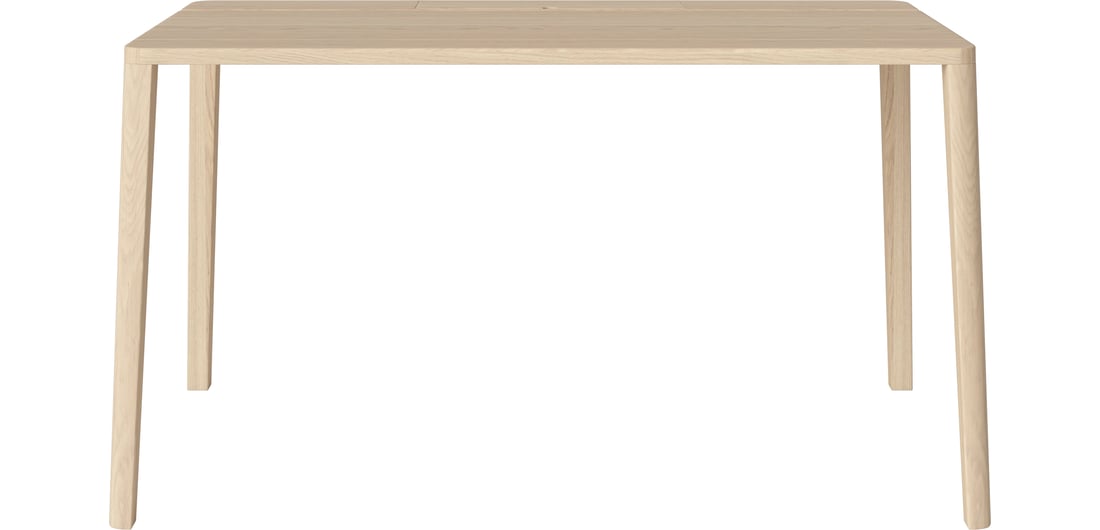 Bolia Birou Graceful 130×70, H73 cm Lemn de Stejar Alb Uluit, Masiv 1