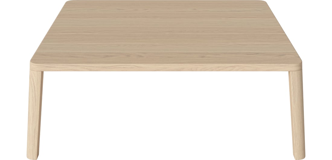 Bolia Masă de Cafea Graceful 90×90×H32 cm Stejar Alb Uluit, Masiv 1