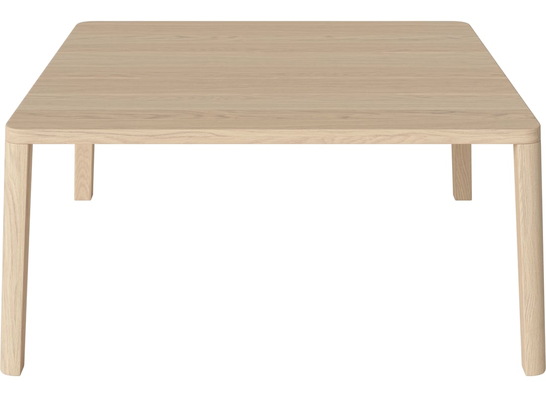 Bolia Masă de Cafea Graceful 90×90×H42 cm Stejar Alb Uluit, Masiv 2