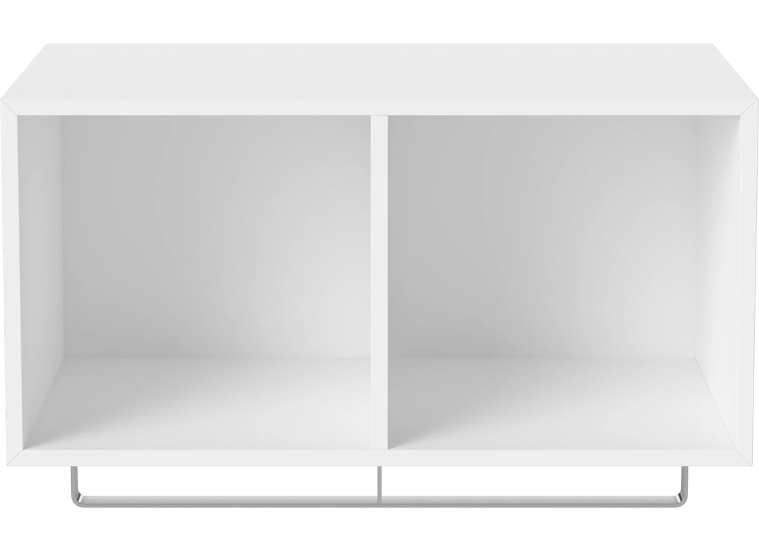 Bolia Modul de Raft Case 1x2 cu Bară de Umerașe - 35 cm MDF Vopsit Alb 2
