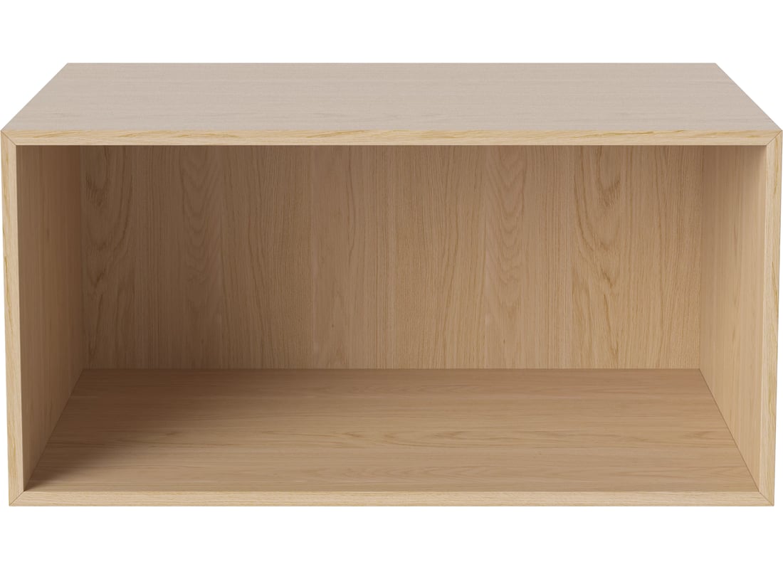 Bolia Modul de Birou Case 80×40 cm Furnir din Stejar Albit și Uluit 2