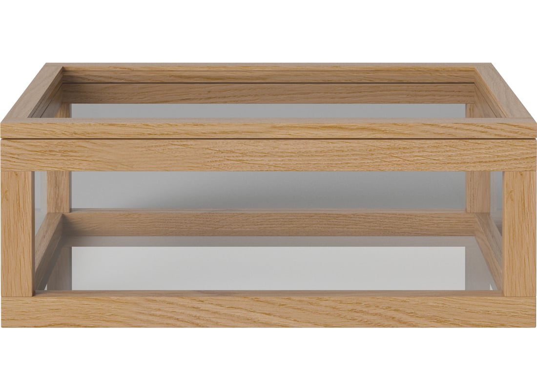 Bolia Element de Stocare Norie - Sticlă Stejar Uluit, Masiv 2