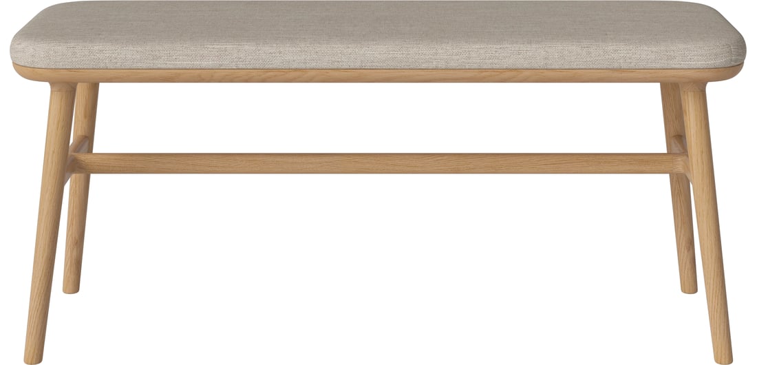 Bolia Bancă Flor 100 cm Baize Netedă, Nisip 1