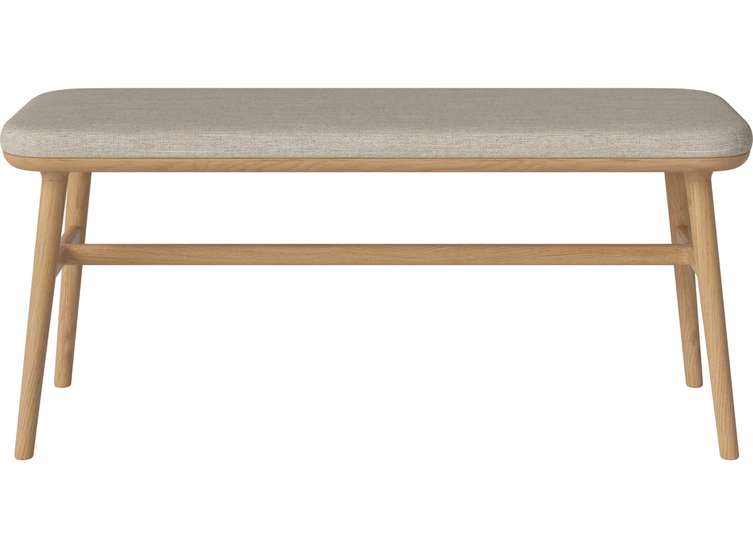 Bolia Bancă Flor 100 cm Baize Netedă, Nisip 2