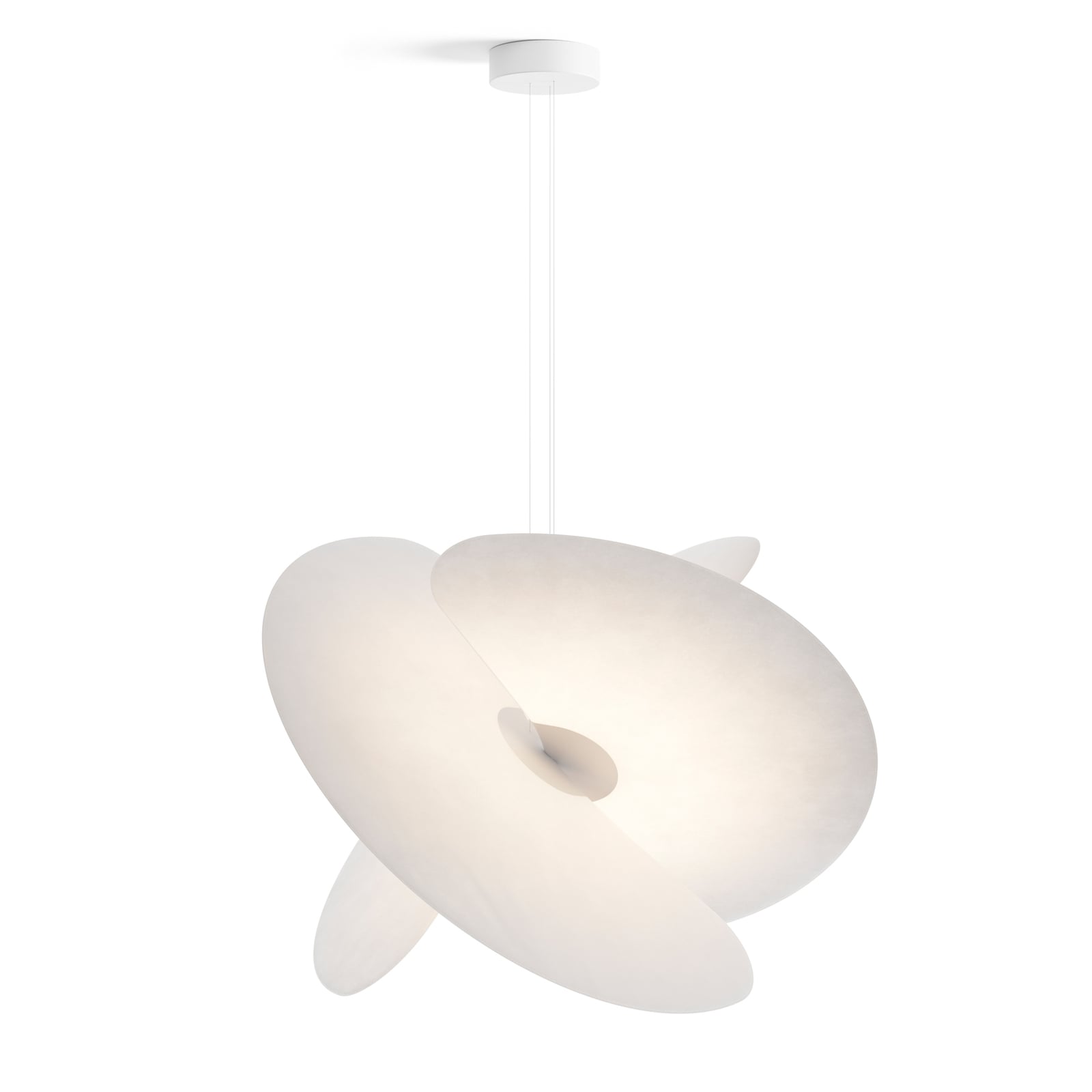 Luceplan lustră Levante | Led albă 54 w | Ø 90 cm