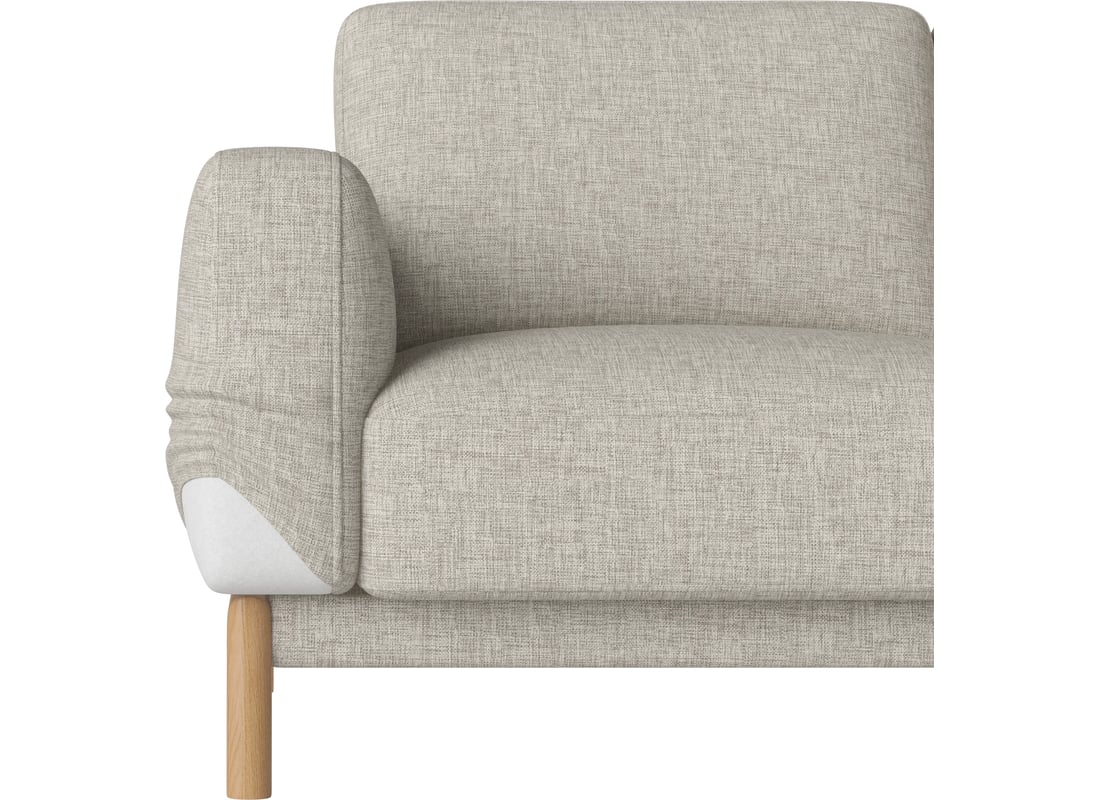 Bolia Canapea cu Șezlong Chleo Stânga Nantes - Țesătură Fină, Nisip 242×95×79 cm 2