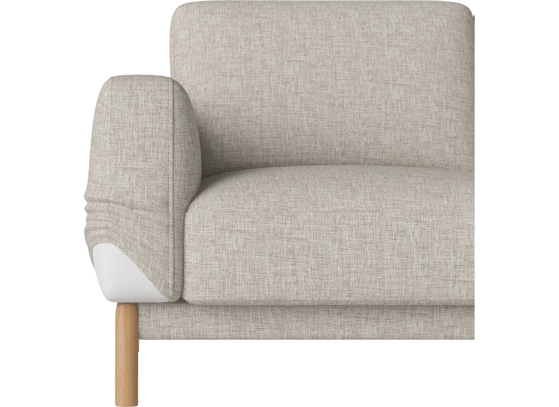 Bolia Husă de Canapea 4 Locuri Chleo | Nantes - Țesătură Netedă, Nisip