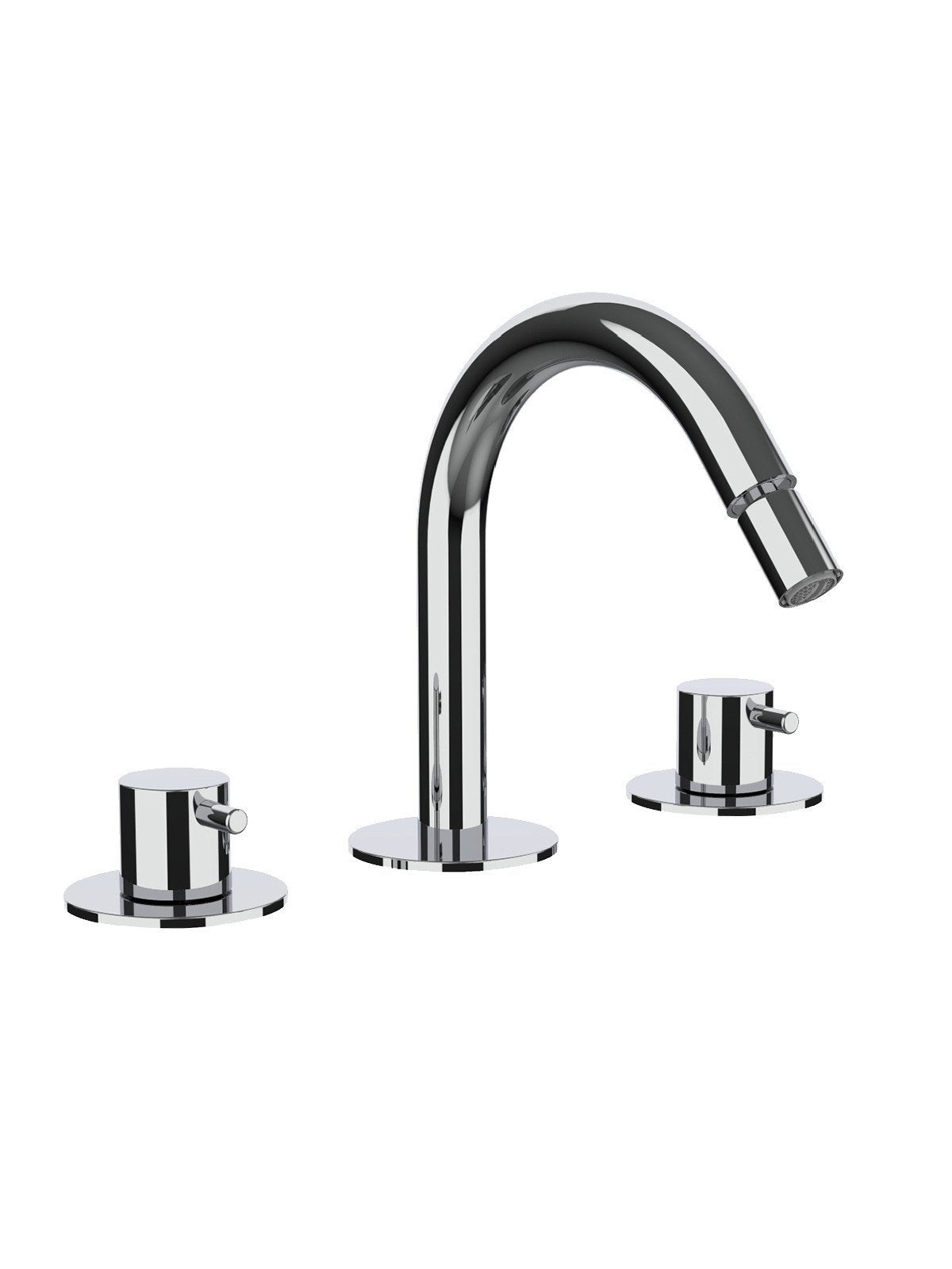 Fratelli Frattini Baterie bideu cu pipa fixa inalta Pepe XL 12104F | Alama | Crom