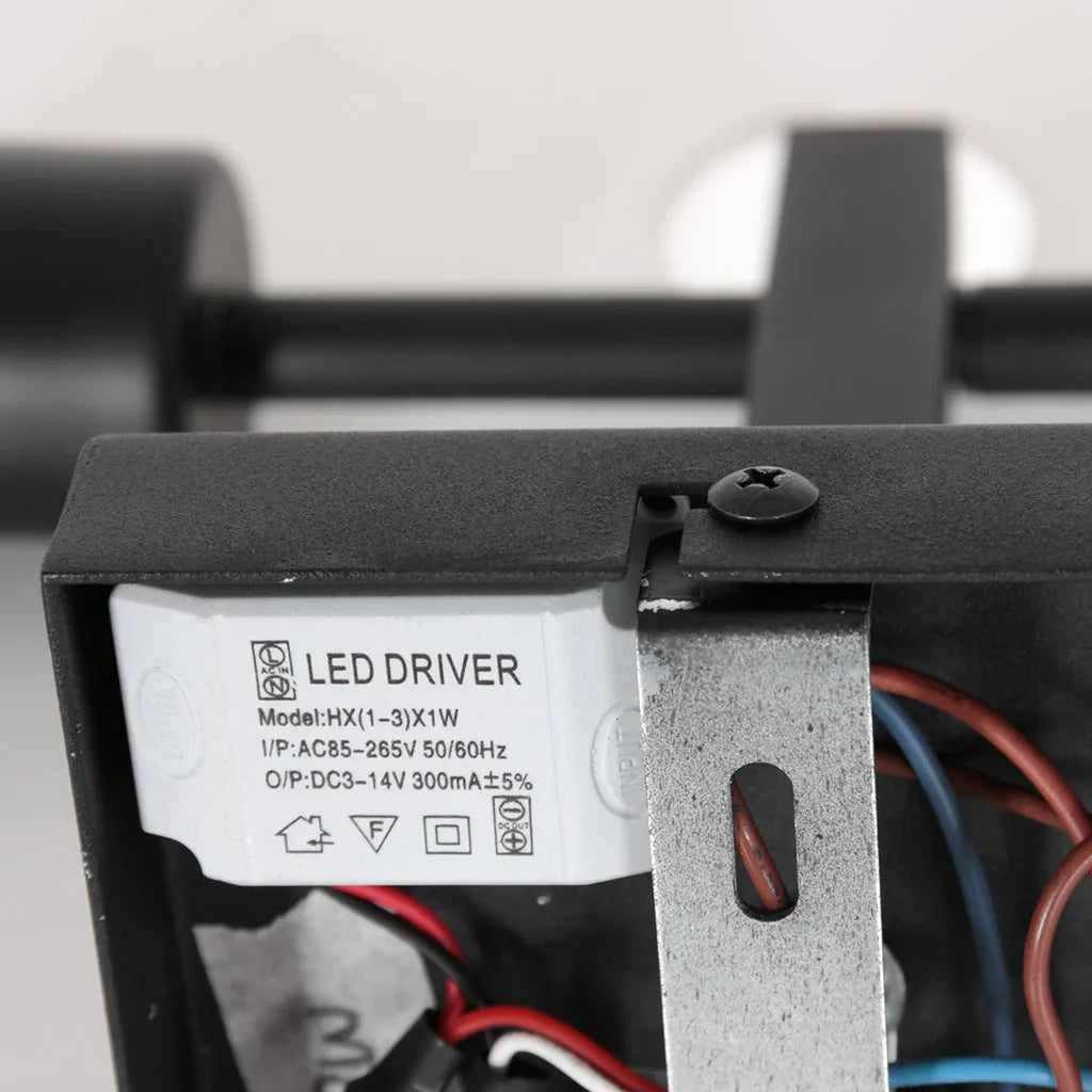 Lampă de perete Stang 8208ZW Negru + Abajur Velur Albastru