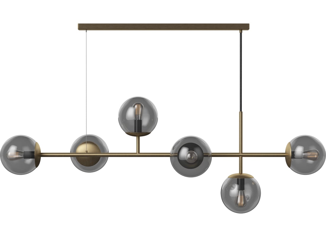 Bolia Pendul Orb Mat Antichizat din Alamă Ø115 cm 2
