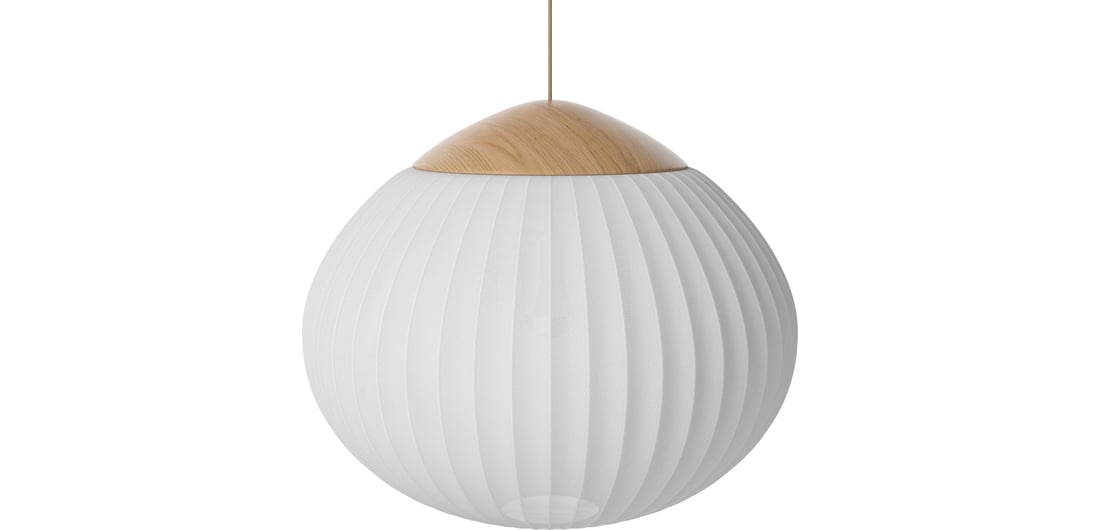 Bolia Pendul Acorn Ø64 cm din Lemn de Stejar Uliat, Masiv 1