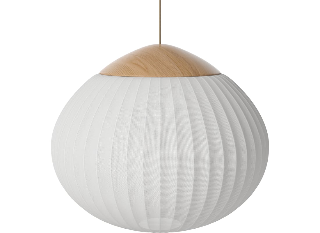 Bolia Pendul Acorn Ø64 cm din Lemn de Stejar Uliat, Masiv 2