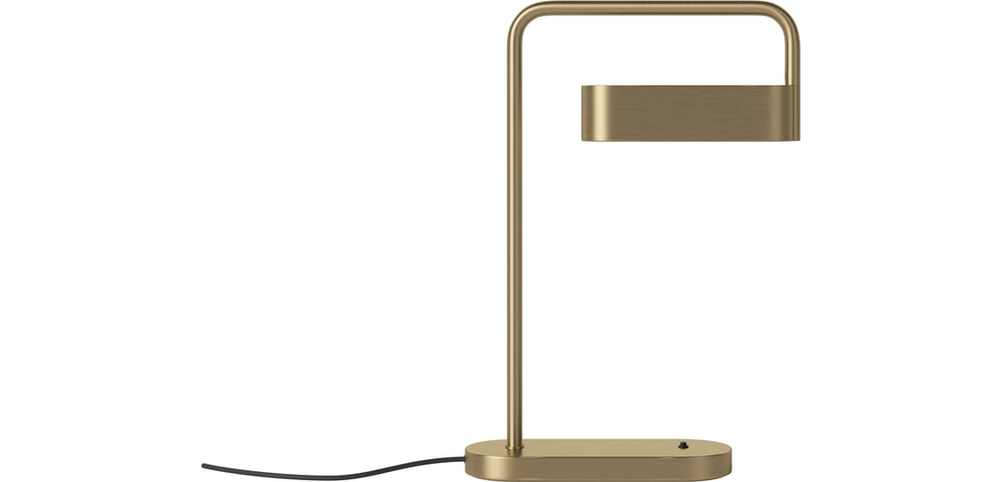 Bolia Lampa de Birou Scribe Fier Placat Alamă Antică Mat 1