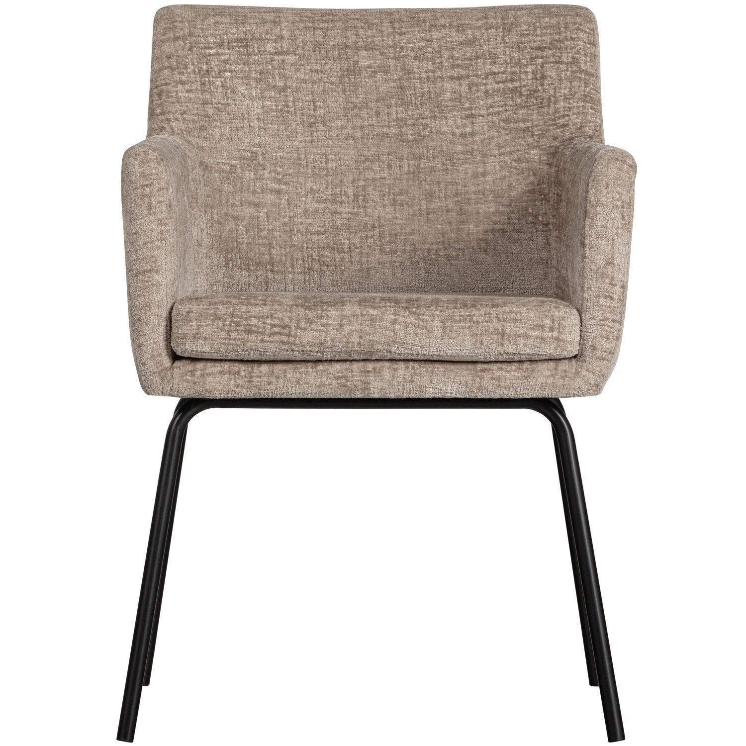 KAM DINING CHAIR WITH ARMREST SAND