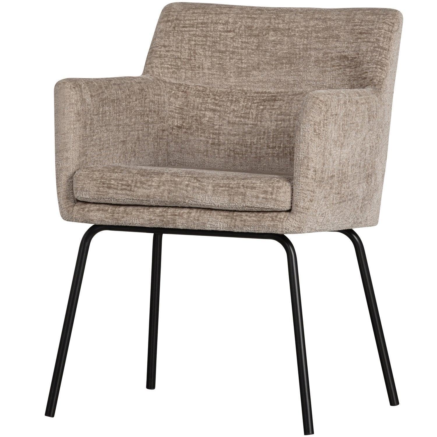 KAM DINING CHAIR WITH ARMREST SAND