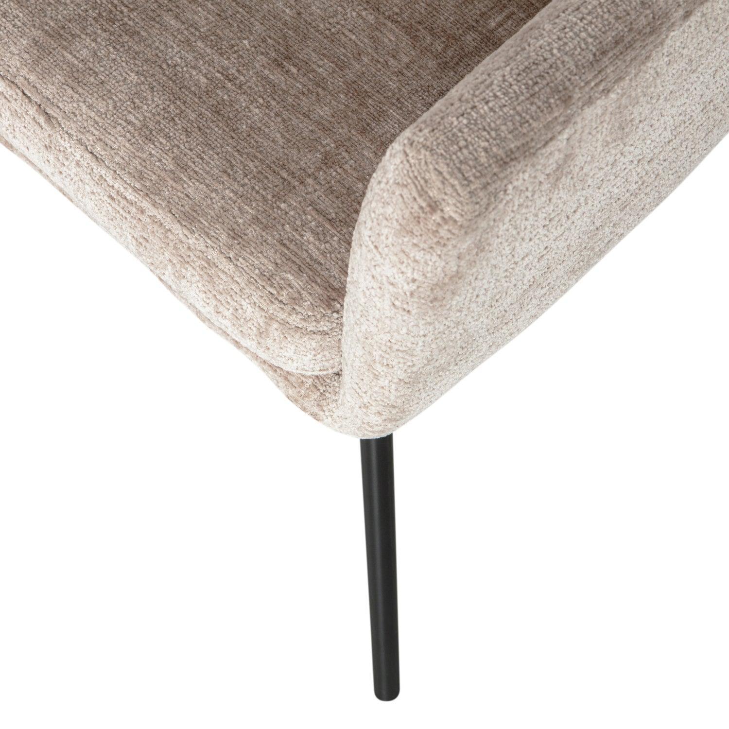 KAM DINING CHAIR WITH ARMREST SAND