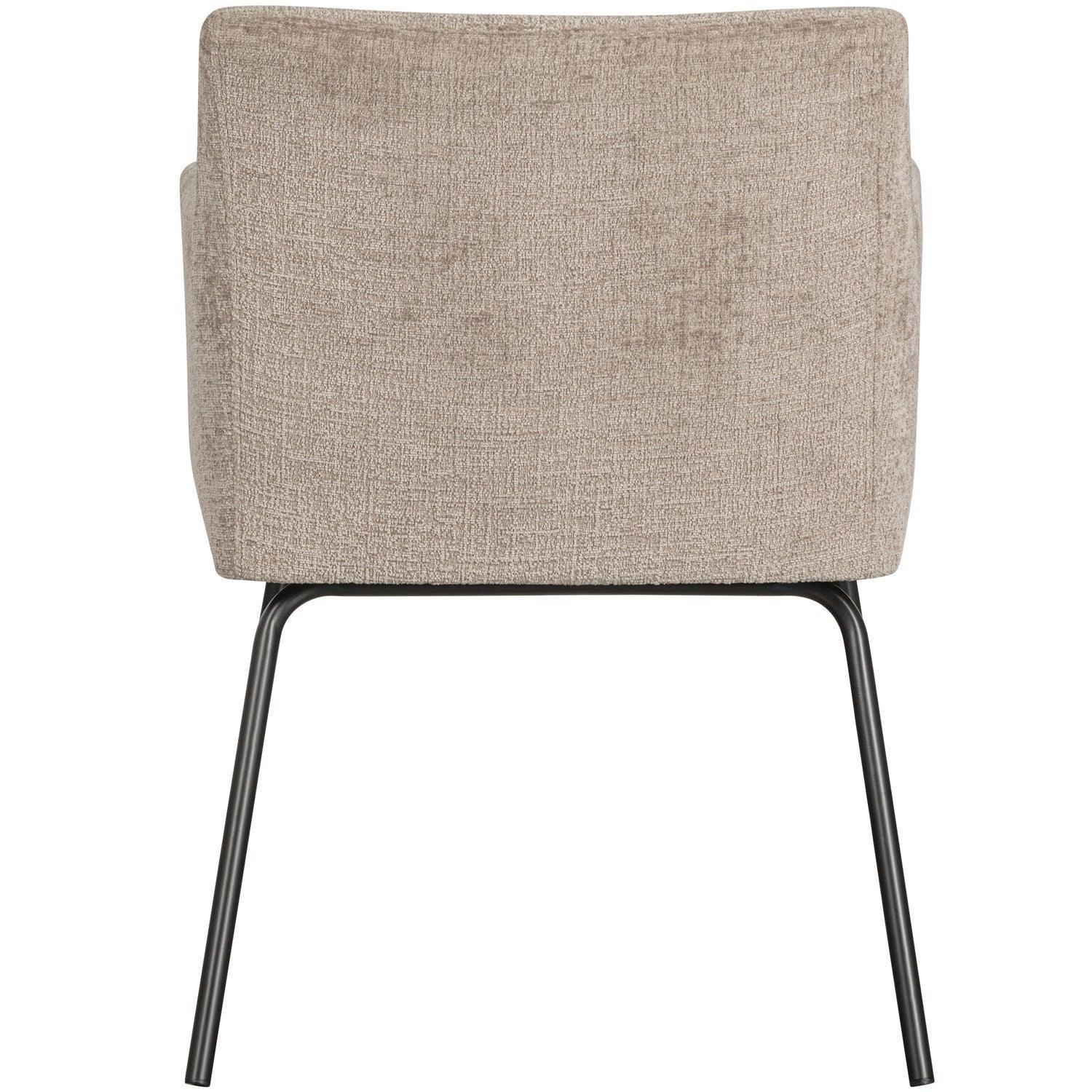 KAM DINING CHAIR WITH ARMREST SAND