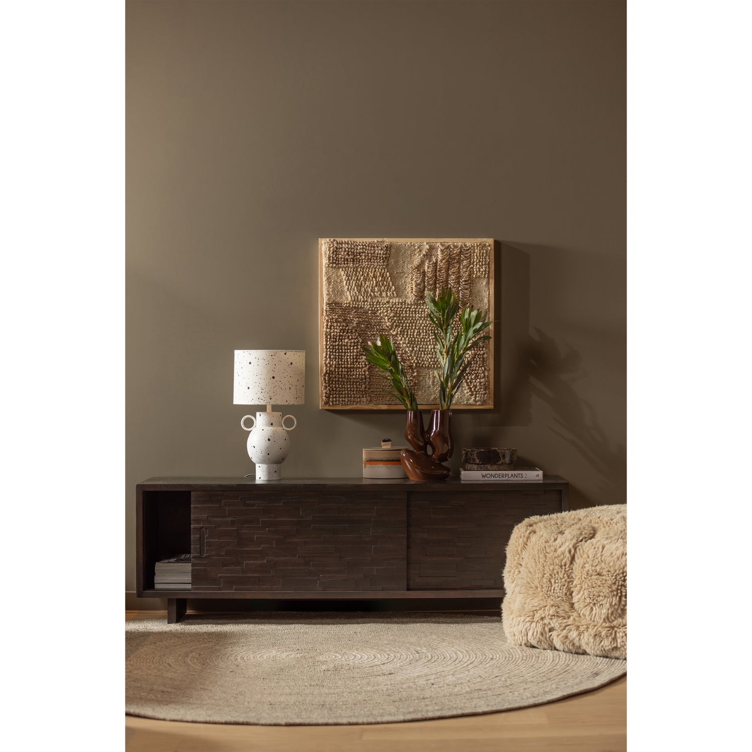 WOOOD covor UTOPIA | 80% Wo / 20% Cot | Natural | 1x200x200 cm