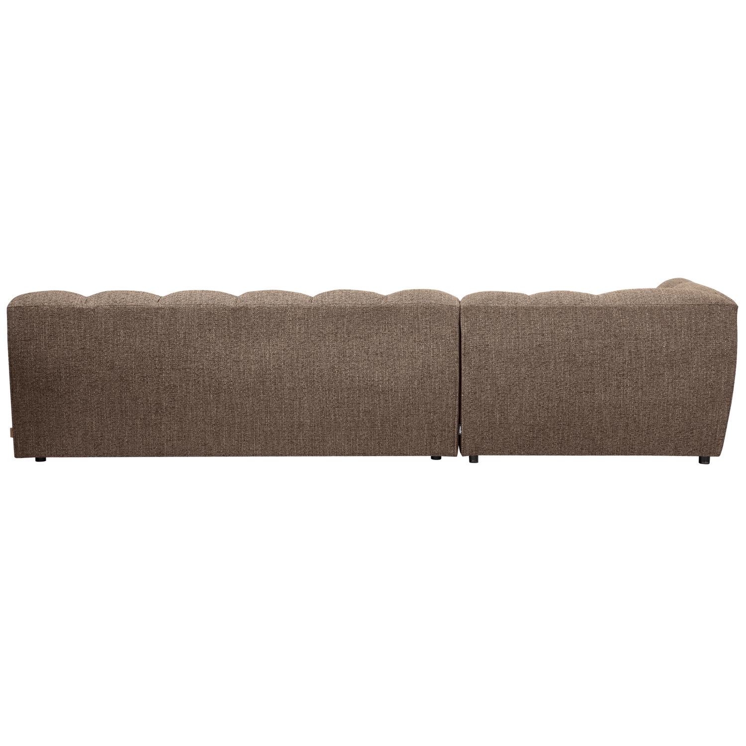 WOOOD canapea mare ALLURE CHAISE LONGUE | 94% Pes / 6% Ny | Maro inchis | 79x324x165 cm