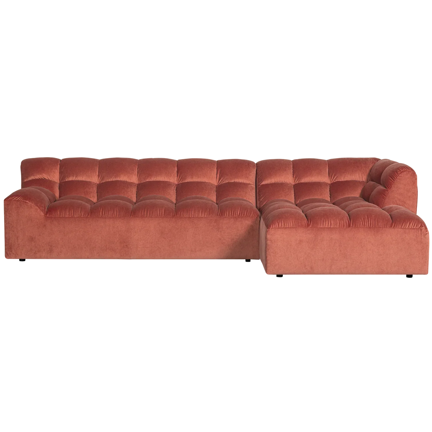 ALLURE CHAISE LONGUE RIGHT WASHED VELVET BLUSH