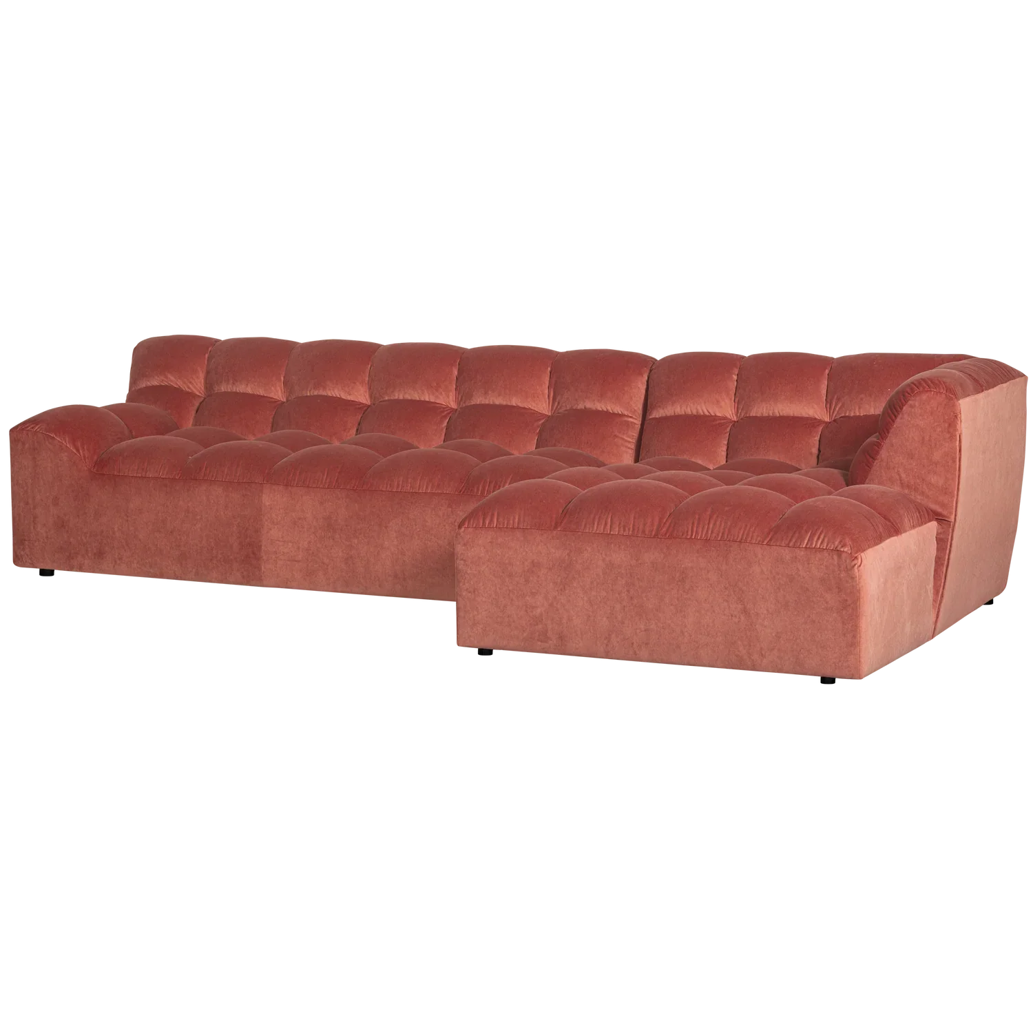 ALLURE CHAISE LONGUE RIGHT WASHED VELVET BLUSH