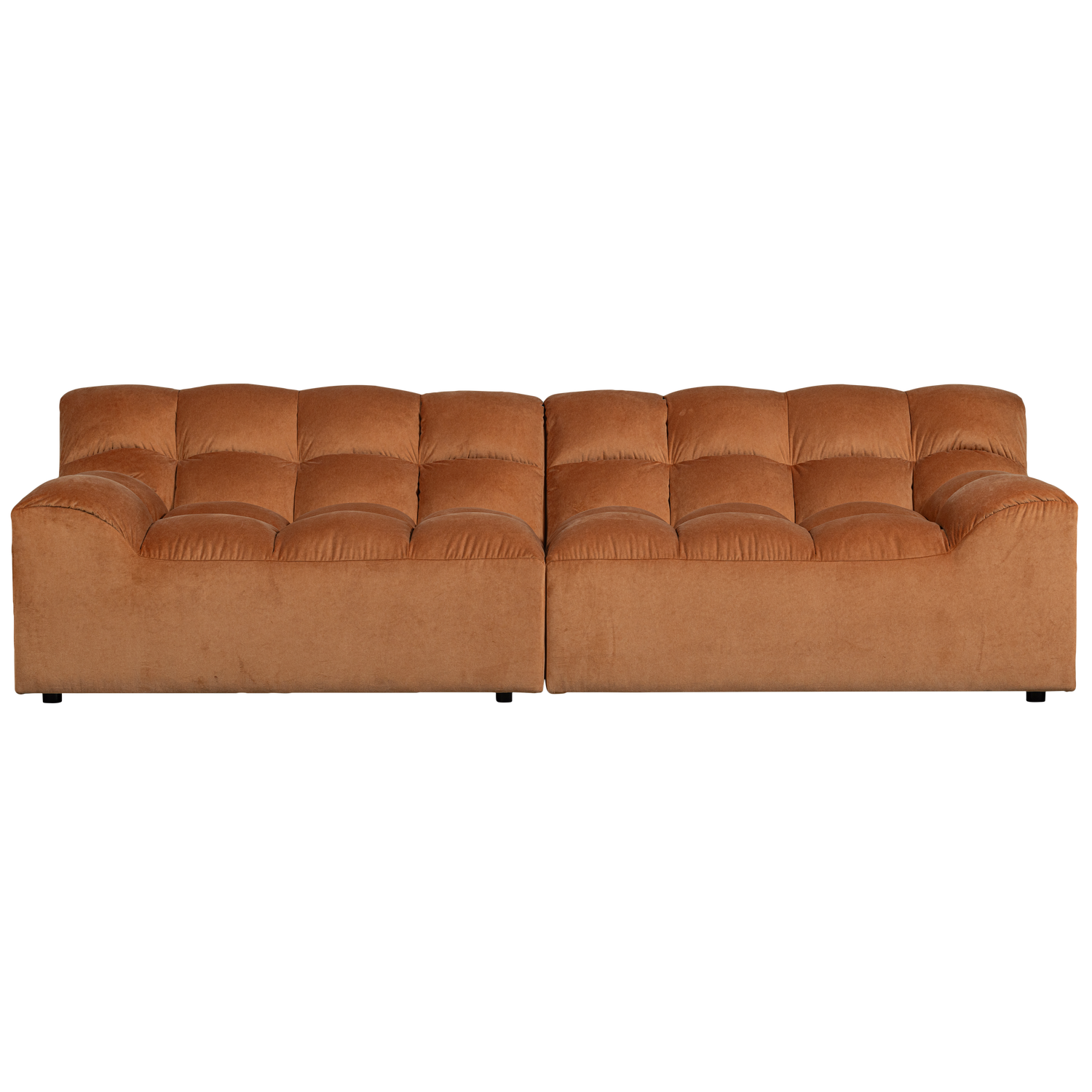WOOOD canapea 3 locuri ALLURE | 100% Pes | Terra | 79x280x86 cm