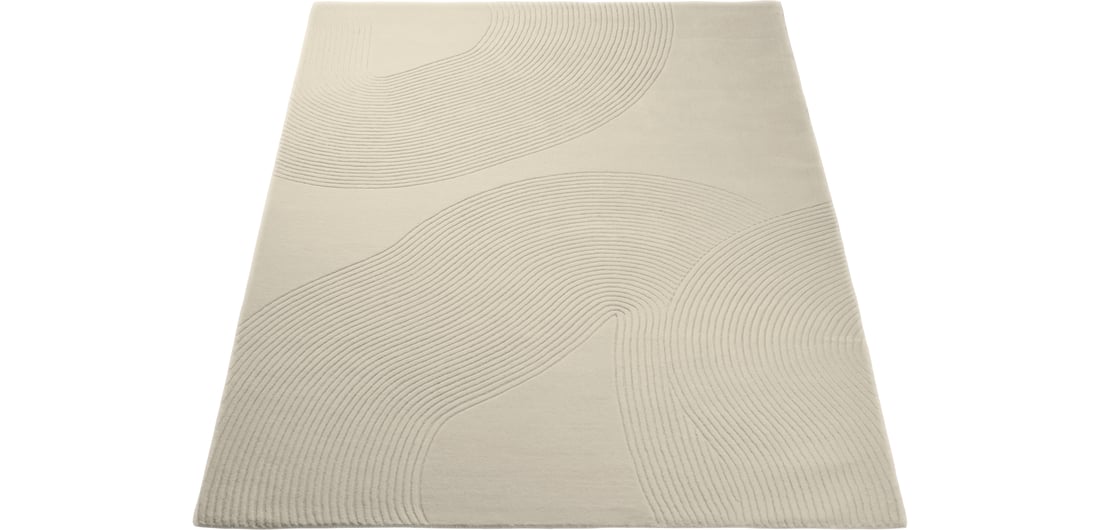 Bolia Covor Zen Shaped - Dreptunghiular Crem 200×300×1,5 cm 1