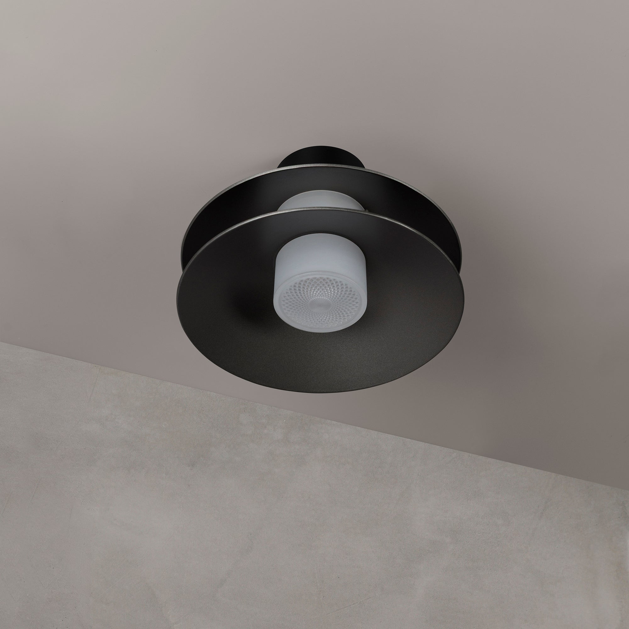 Minale plafonieră 2Shades | aluminiu lăcuit, rășină opal | bec G9 dimabil inclus