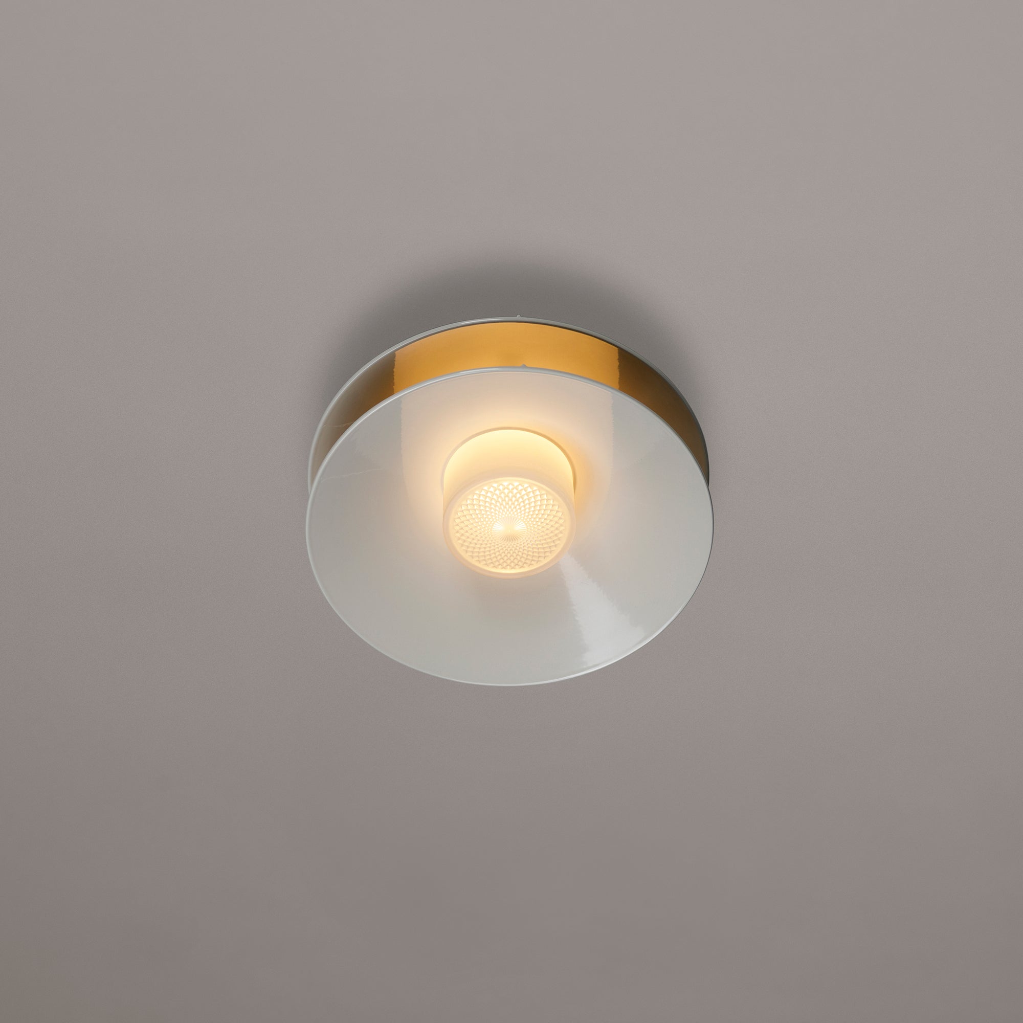 Minale plafonieră 2Shades | aluminiu lăcuit, rășină opal | bec G9 dimabil inclus