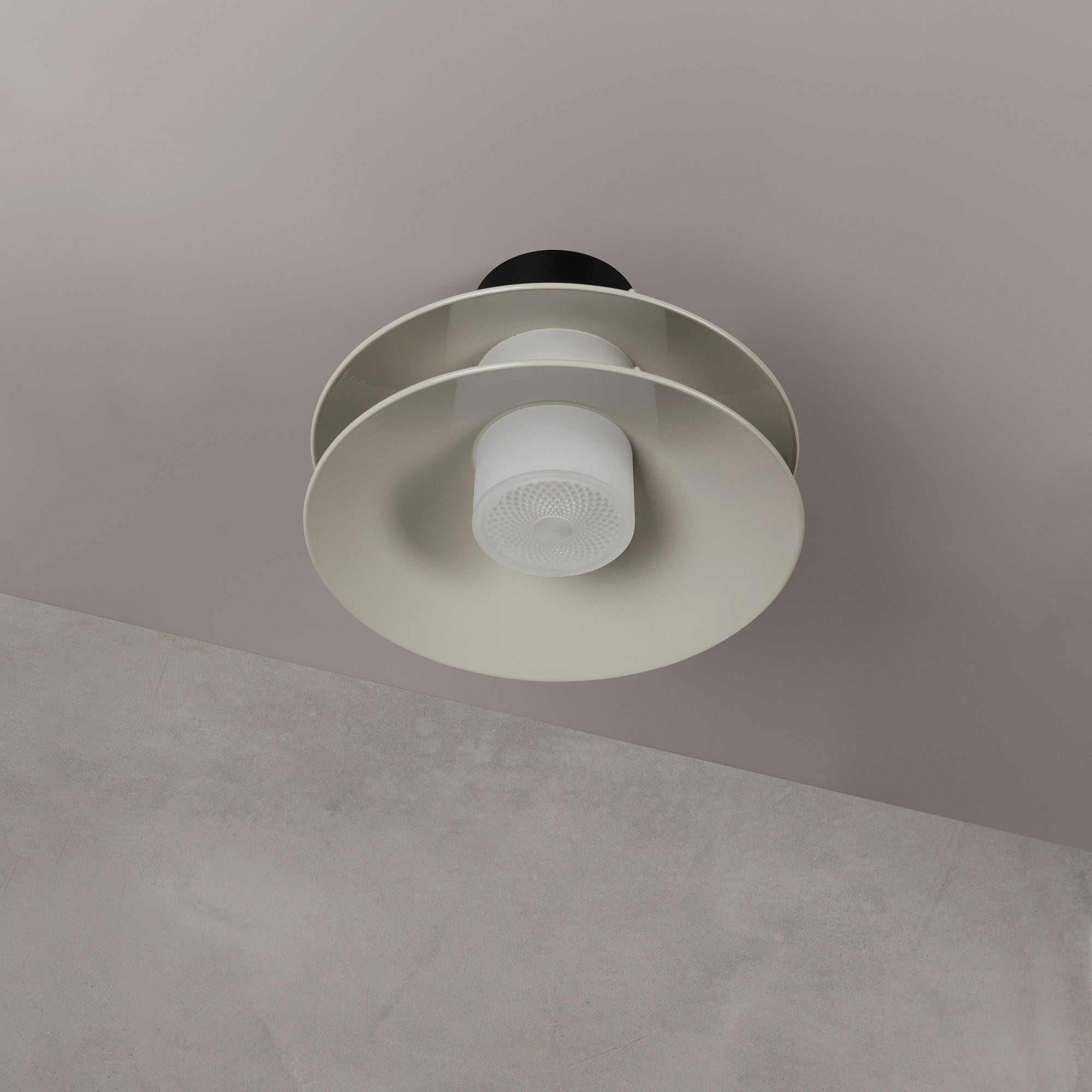 Minale plafonieră 2Shades | aluminiu lăcuit, rășină opal | bec G9 dimabil inclus