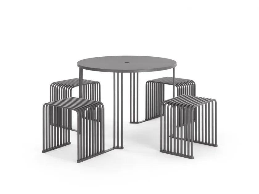 Masa de picnic cu 4 scaune - URBANTIME by Diemmebi - PARIS14A.RO
