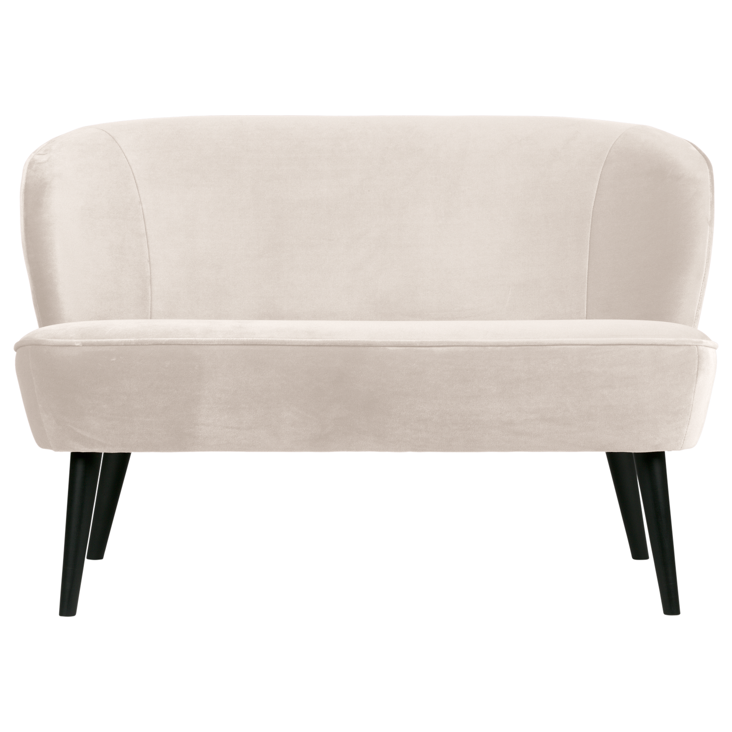 WOOOD puf SARA | 100% Pes | Alb murdar | 73x110x72 cm